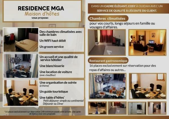 Residence Mga Hotel Ouidah Zewnętrze zdjęcie
